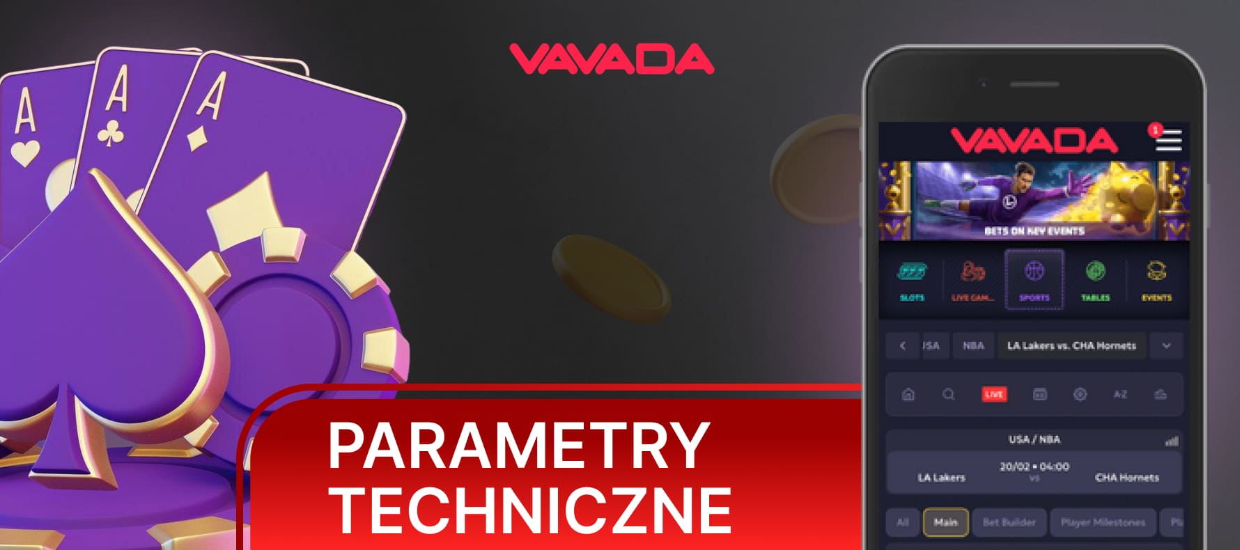 Dane techniczne i parametry wewnętrzne aplikacji mobilnej Vavada Poland